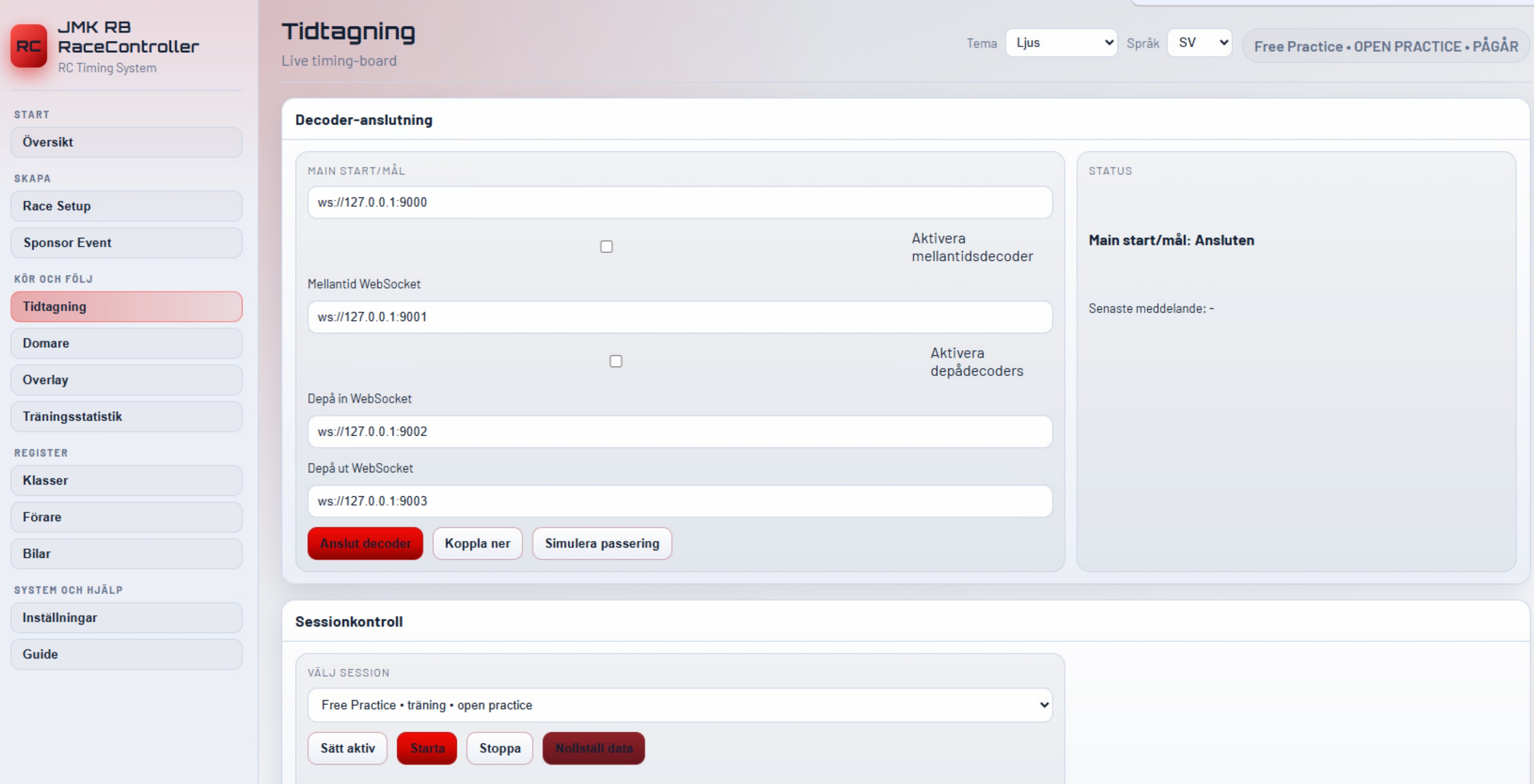 Decoder configuration